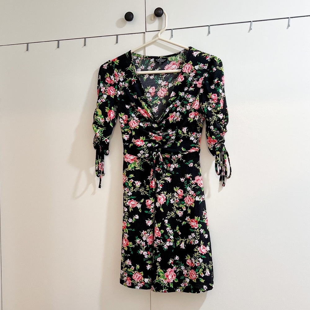 Topshop Floral Tea Dress